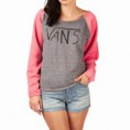 Sudadera Vans gris y rosa